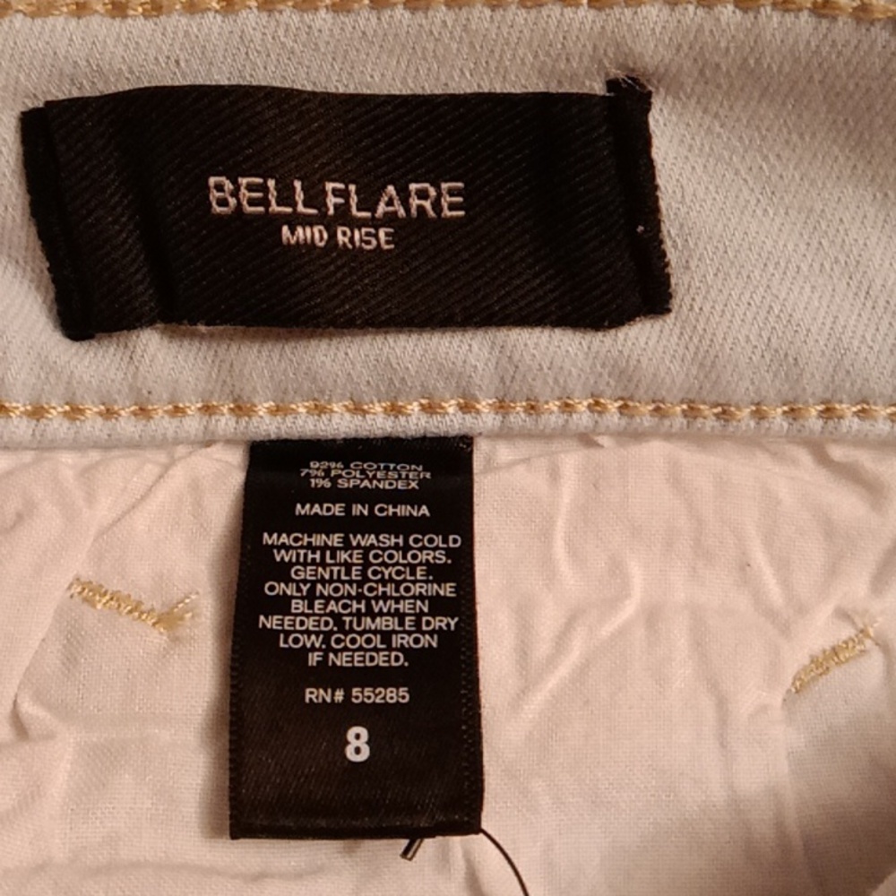 Express Bell Flare Mid Rise Jeans 👖 NWT - Picture 8 of 14